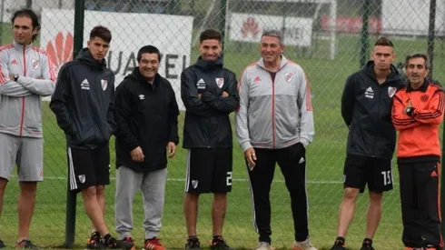 Palacios, Montiel y Borré fueron a ver a las Inferiores de River ante Patronato.