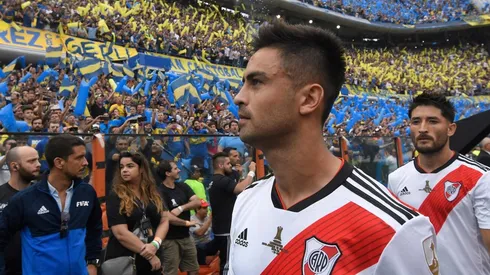 La mirada desafiante antes de empezar el partido. Toda una señal.