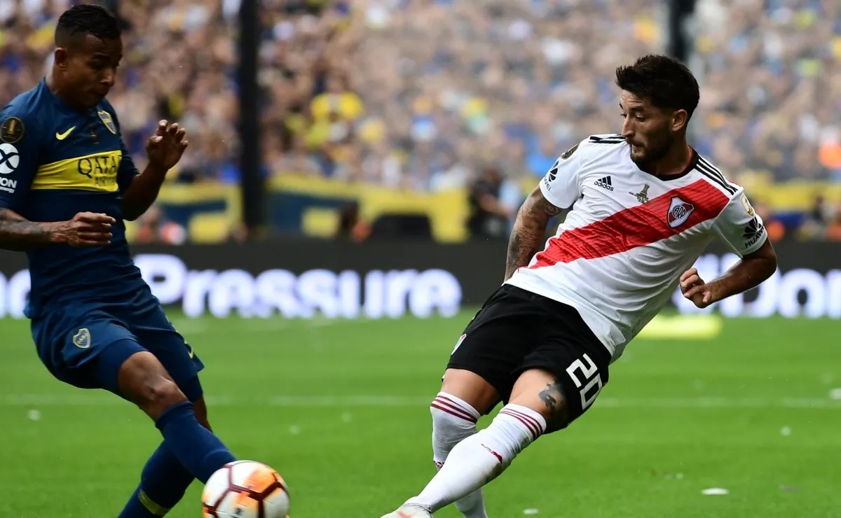 River y Boca jugaron un partido de ida y vuelta en la primera final.