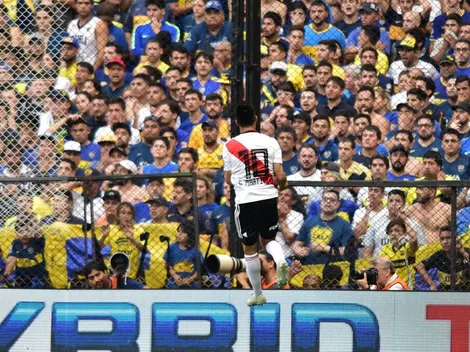 El Pity desafió a la hinchada de Boca con la mirada
