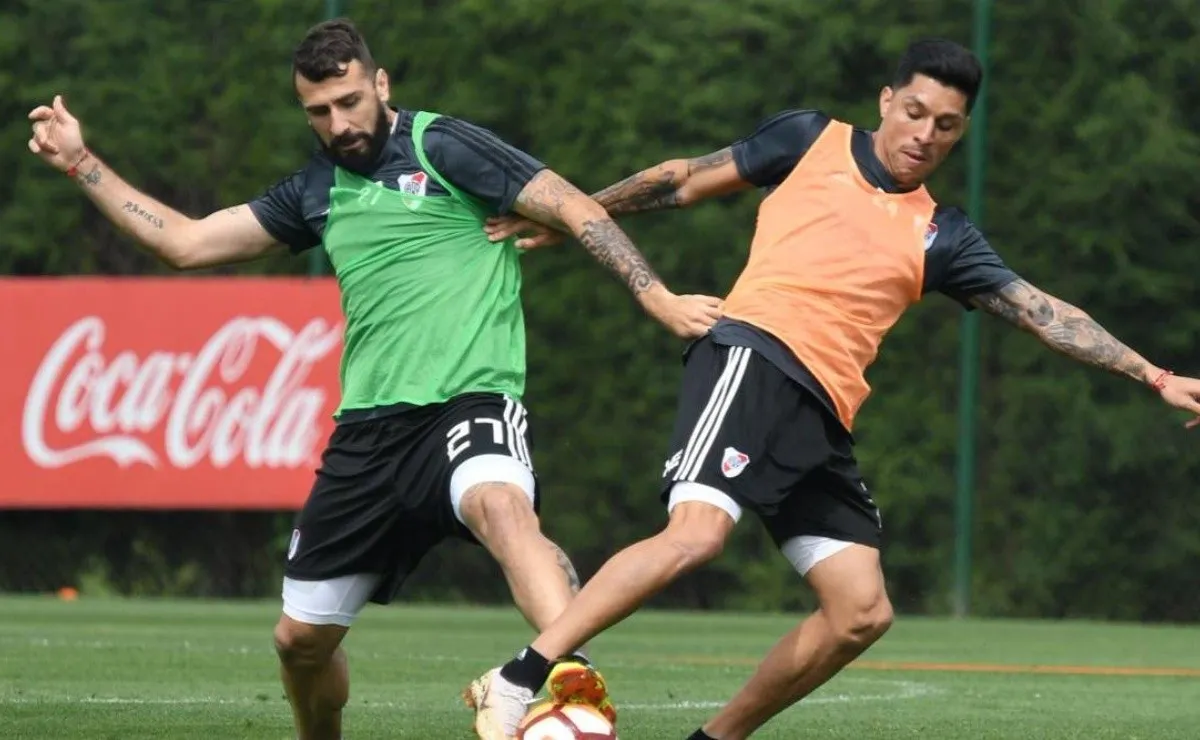 La Banda se entrenó en el River Camp con la mira puesta en la final contra Boca.