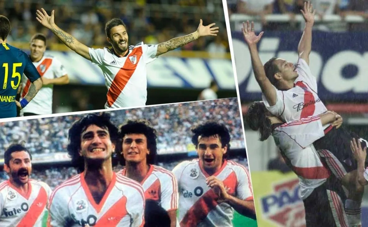 Algunos de los mejores goles de River ante Boca.