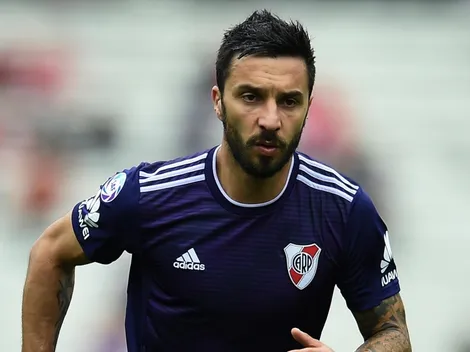 Scocco salió con molestias ante Estudiantes