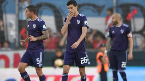 Tristeza en los jugadores de River.