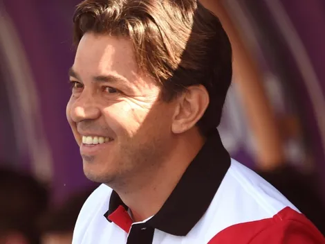 El momento distendido de Gallardo en conferencia de prensa