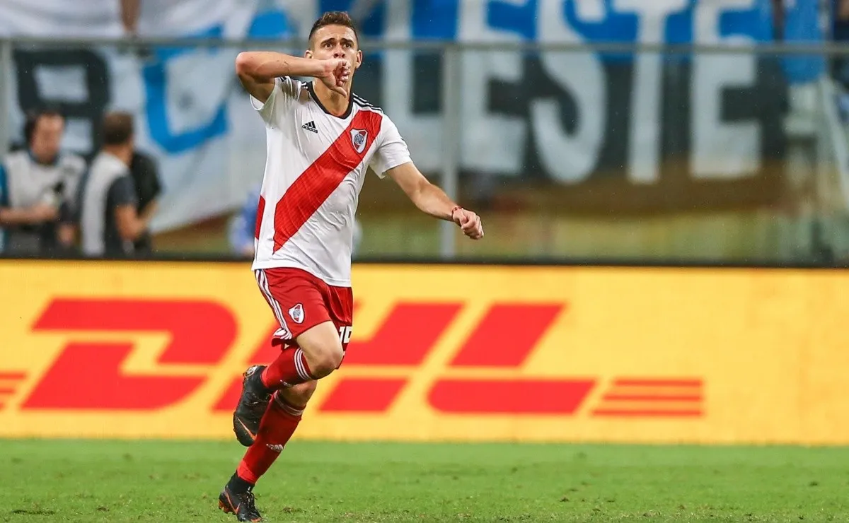 GRITALO COLOMBIANO. Rafael Borré marcó el empate en Porto Alegre.