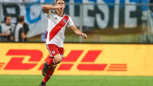 GRITALO COLOMBIANO. Rafael Borré marcó el empate en Porto Alegre.