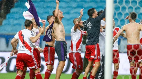 Tras eliminar a Gremio, los futbolistas de River.