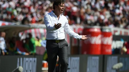 Sobre el final del partido ante Aldosivi, la hinchada ovacionó a Marcelo Gallardo.