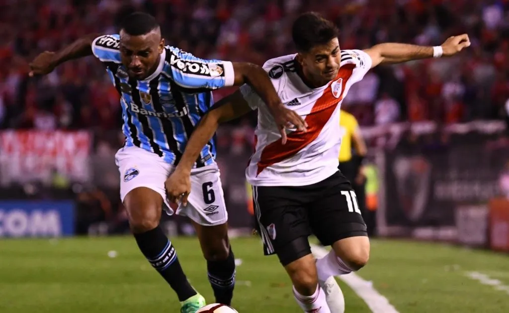River ante Gremio en el Monumental.