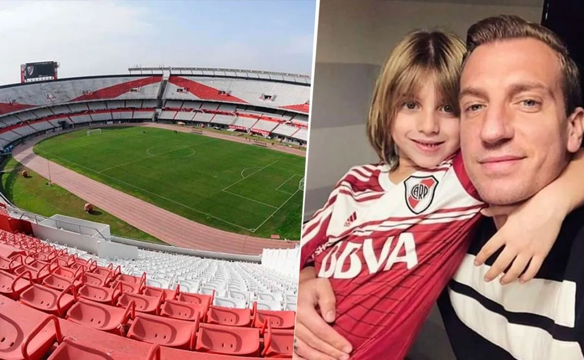 Maxi López y sus hijos: "Ya están bautizados en River"