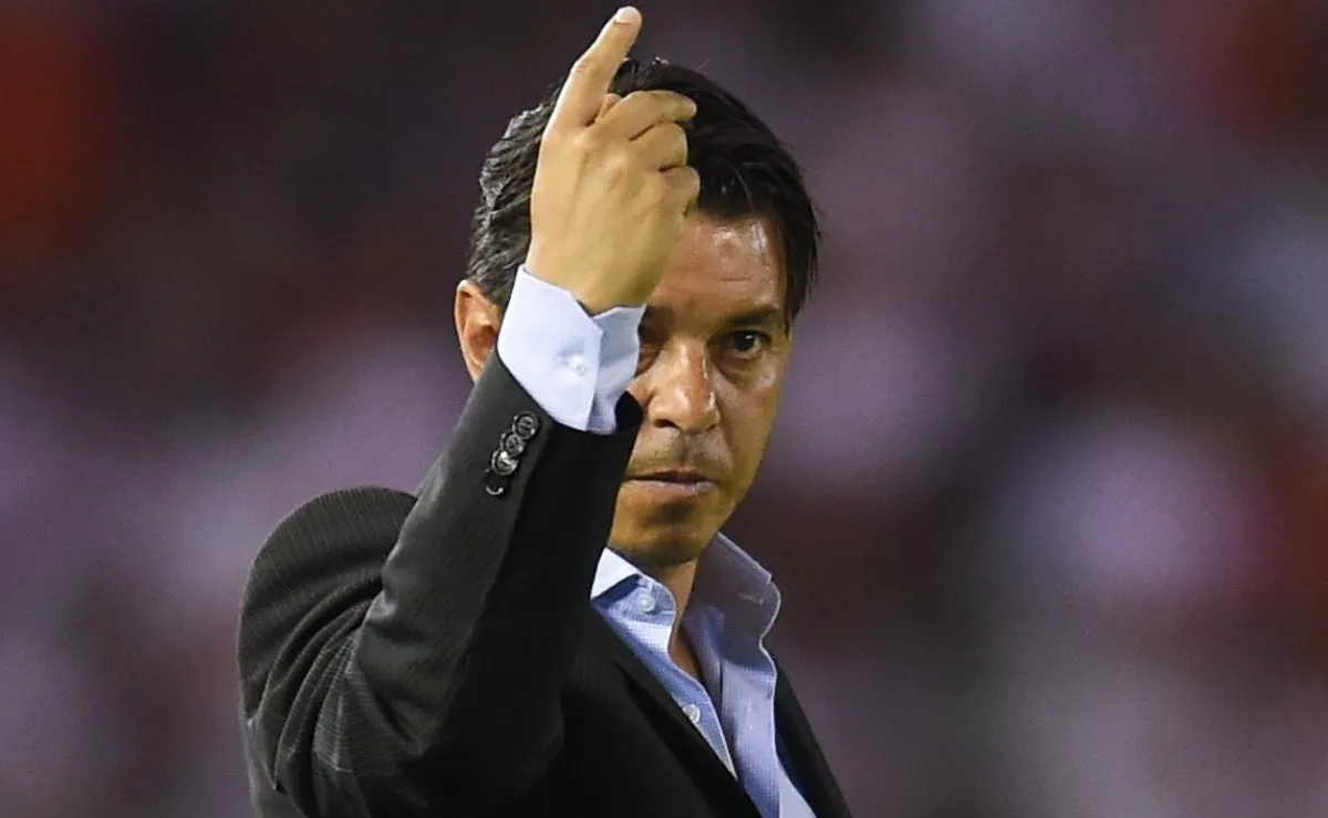 Gallardo jugó dos series contra equipos brasileños como DT de River: ganó ambas. (FOTO: Getty)