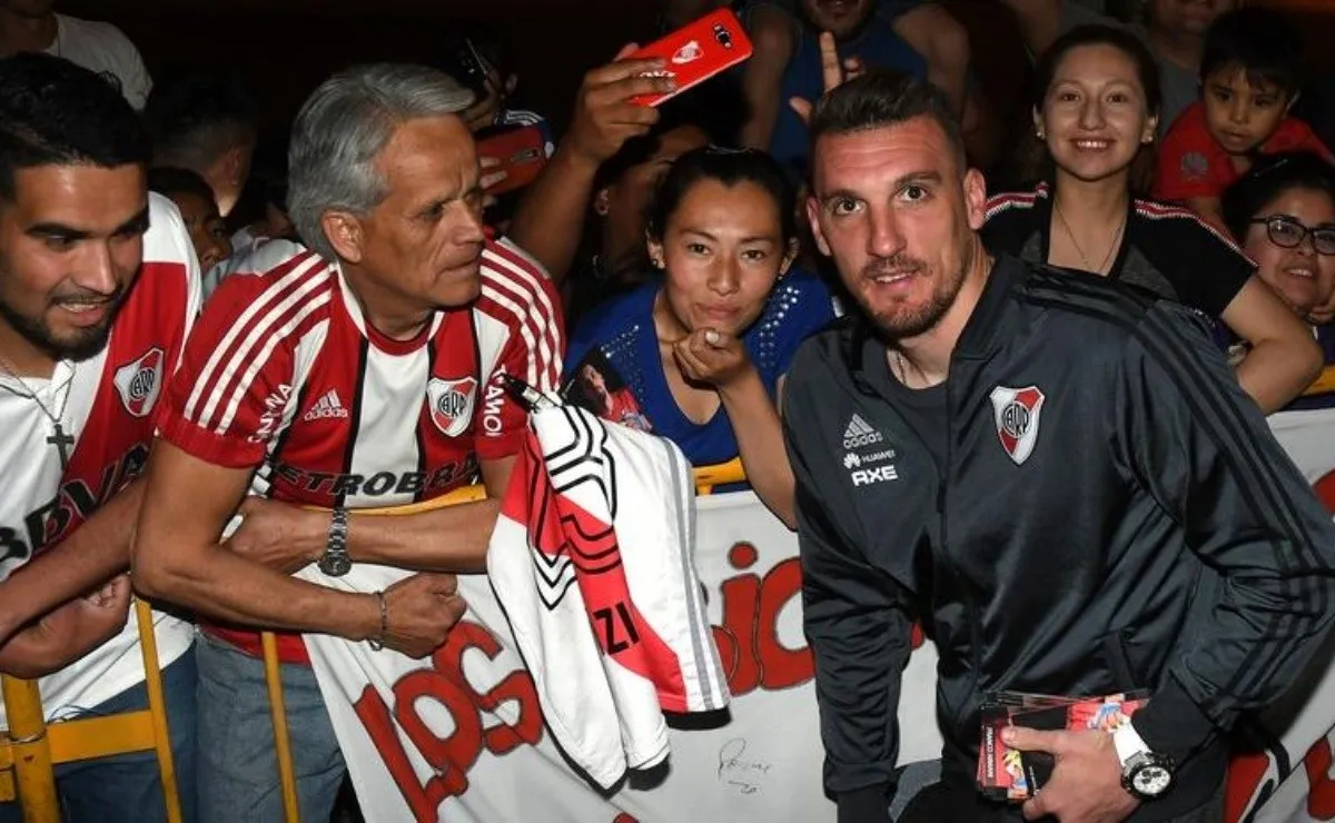 El arquero de River celebra su primer cumple en Núñez.