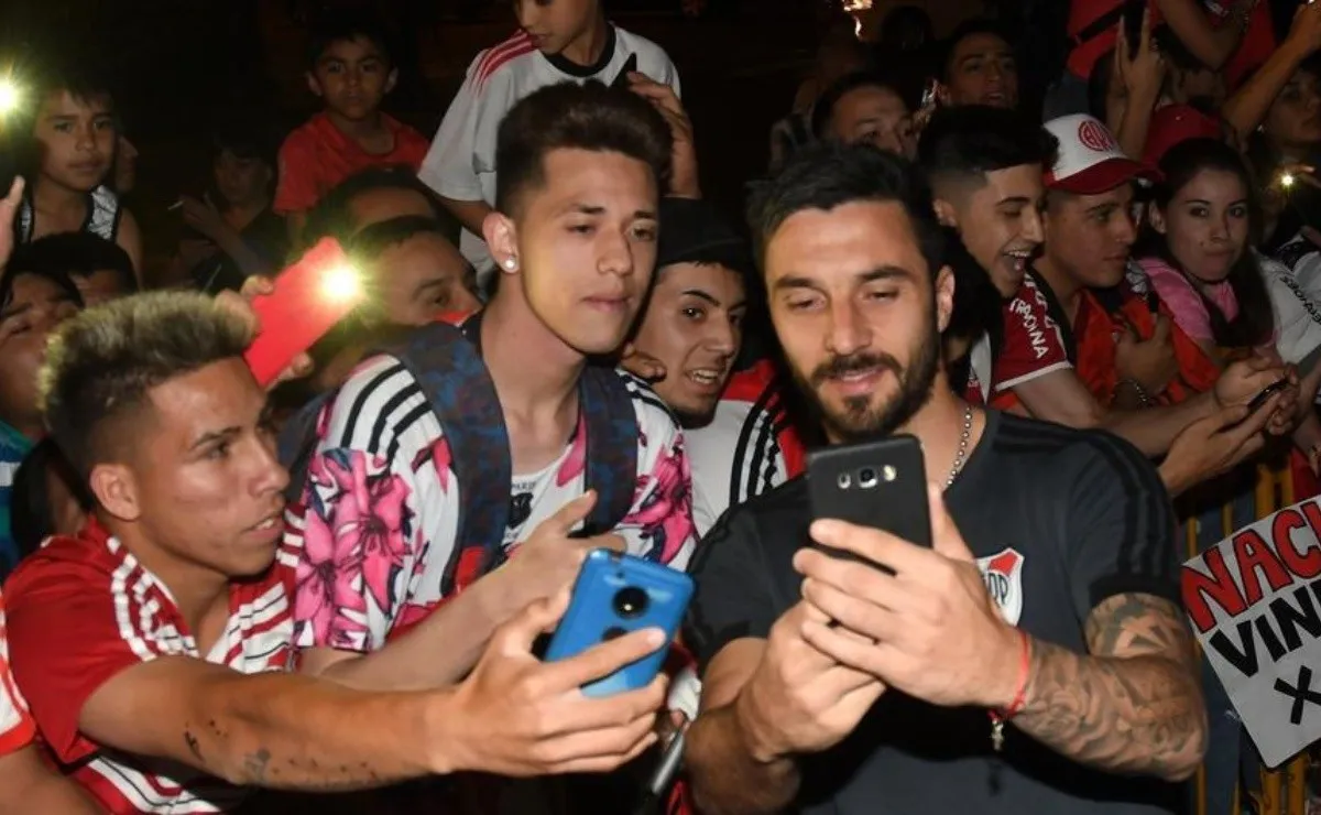 Los hinchas de River dijeron presente en Mendoza. (FOTO: Prensa River)