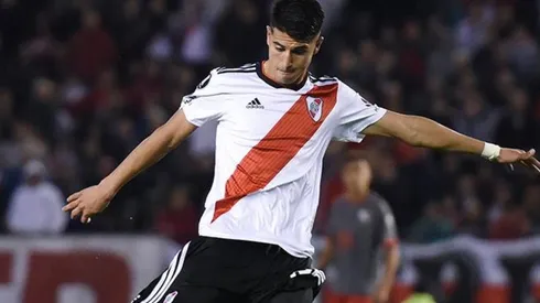 El volante de River jugó desgarrado durante todo el segundo tiempo.