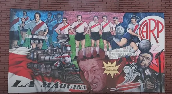 Uno de los murales que se pintó en la zona de los quinchos.