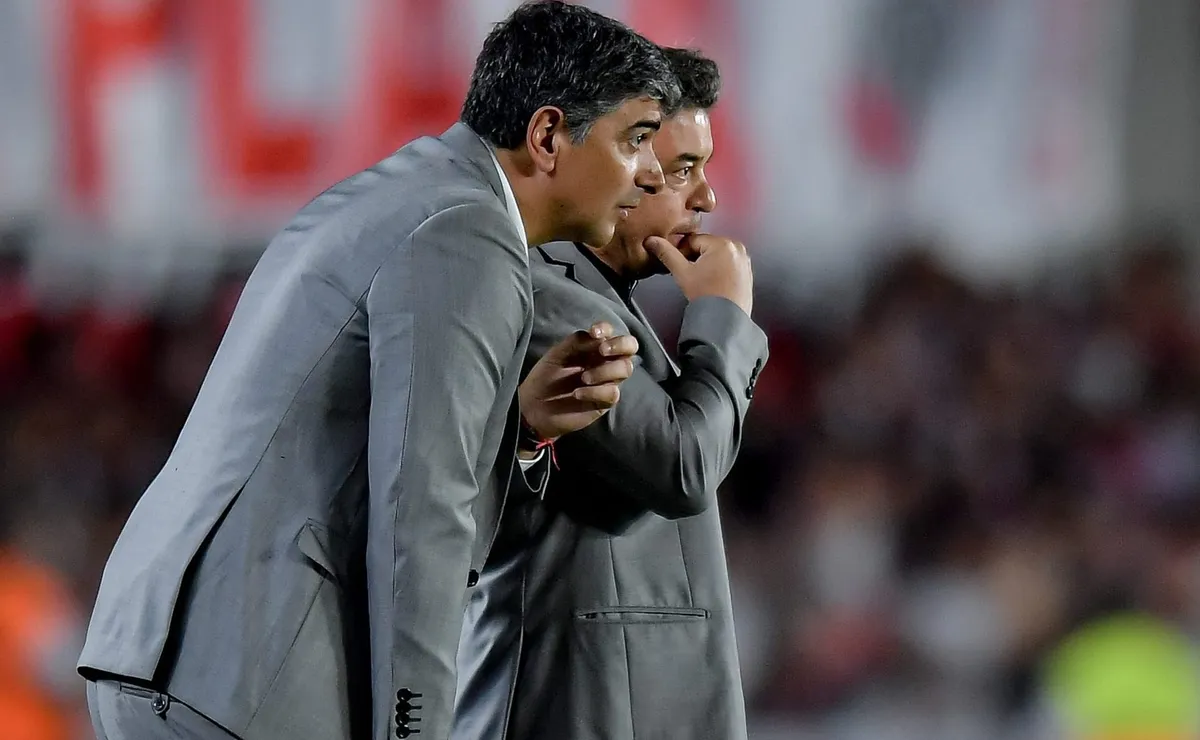 Gallardo y Biscay planean el once de River.