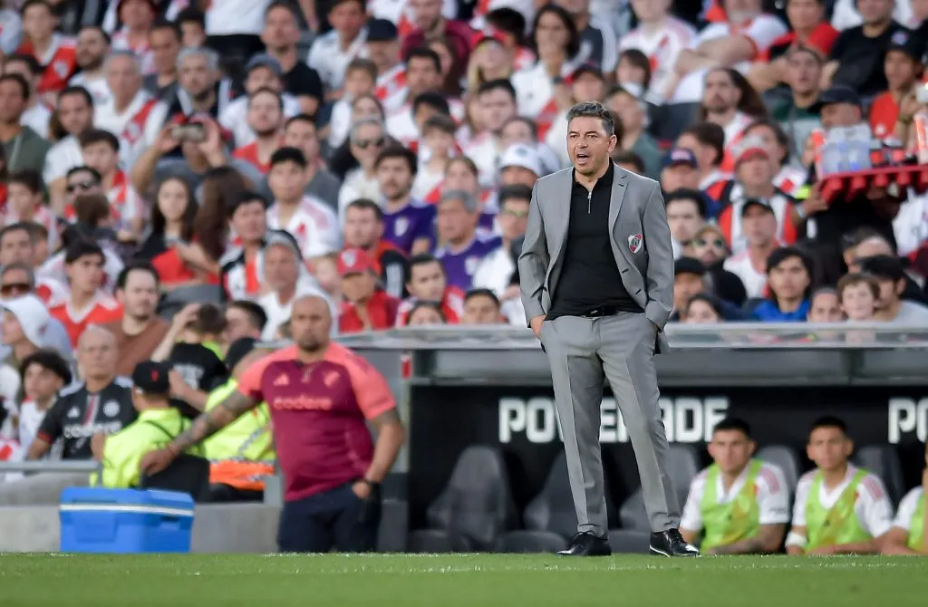 Gallardo se fue conforme del Monumental pese a la derrota. (Getty)