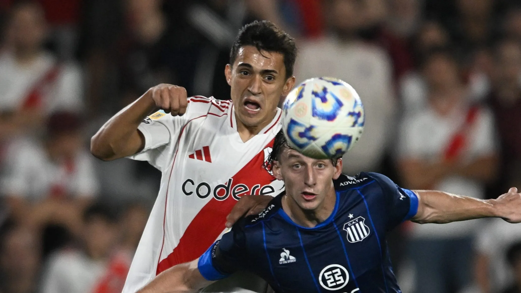 Solari volvió a sumar minutos después de varios partidos. (Foto: LPM / Diego Haliasz).