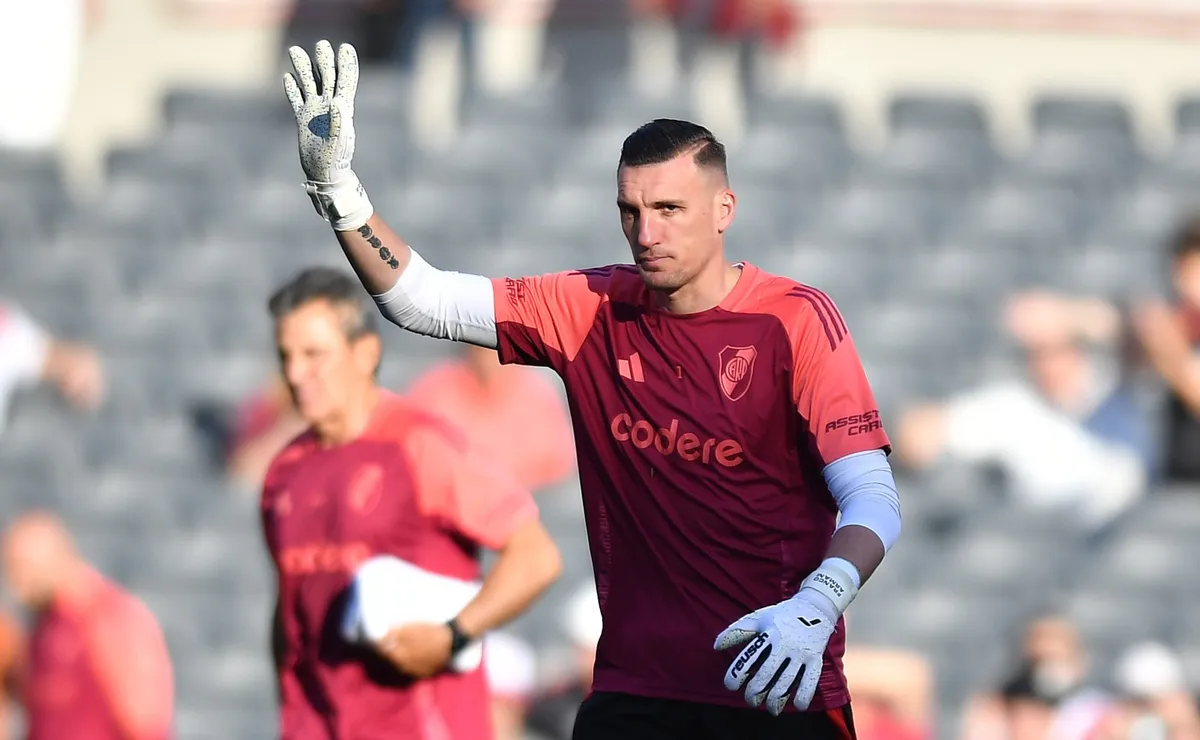 Franco Armani igualó una gran marca personal suya en River (Foto: Prensa River).