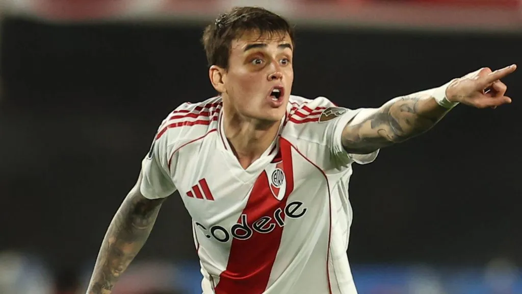 Nicolás Fonseca, uno de los peores jugadores de River en la ida de semifinales de la Copa Libertadores ante Atlético Mineiro.