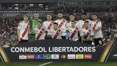 Los once titulares de River en el Monumental.