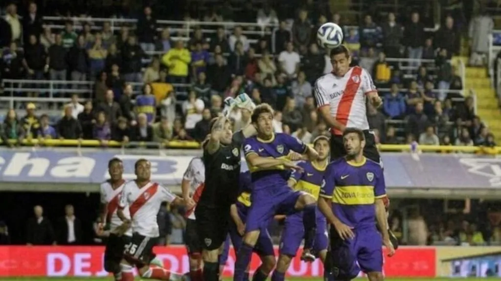 Salto de Funes Mori para el triunfo del River de Ramón (Getty Images)
