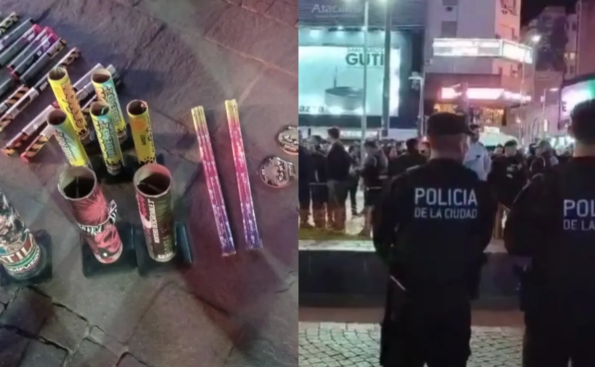 La Policía secuestró más de 30 bengalas en un banderazo de hinchas de Colo Colo