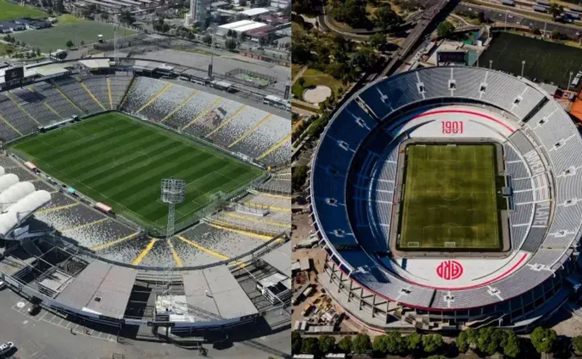 Los dos Monumentales, el de Colo Colo y el de River. (Fotos: Getty).