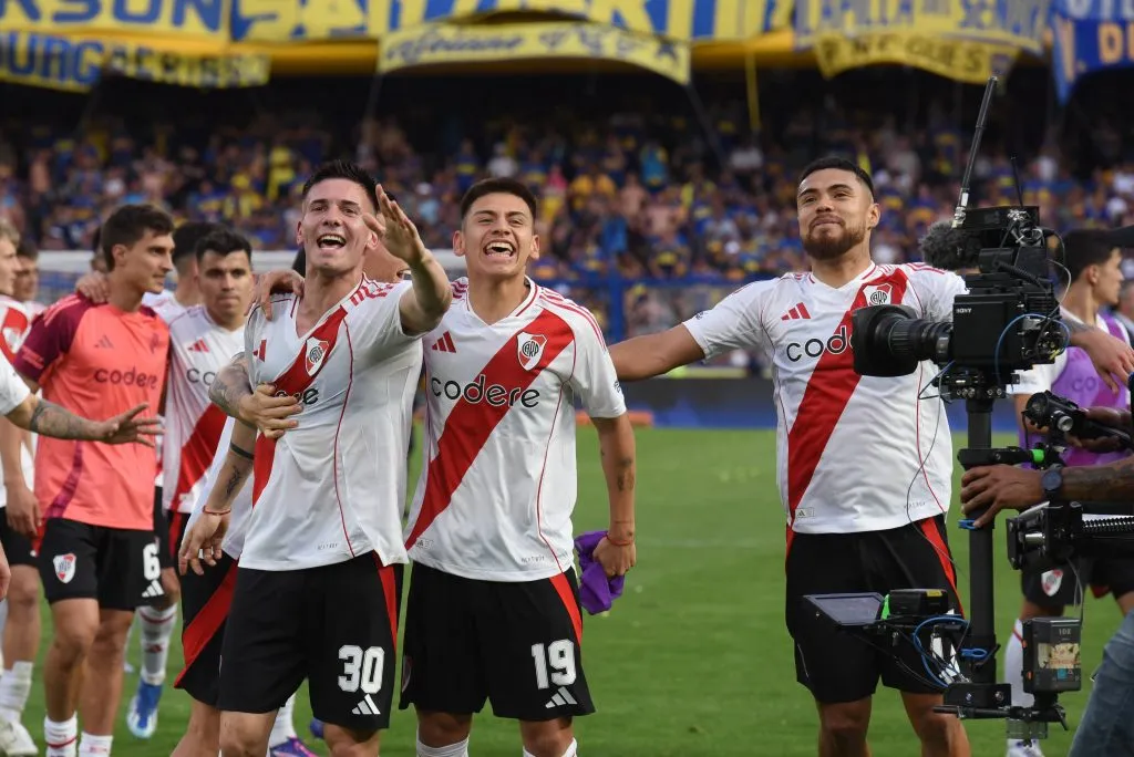 Triunfo superclásico y festejos por doquier. (Foto: Getty).