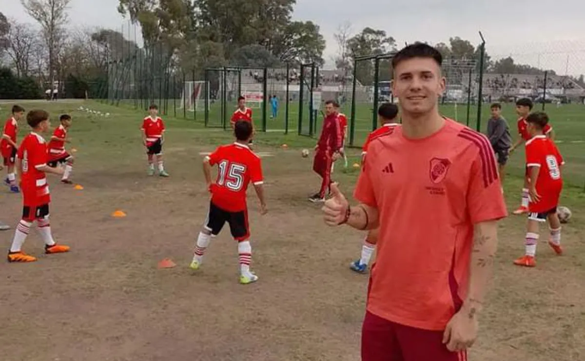 Gran gesto: visita especial de Mastantuono en el River Camp luego del Superclásico