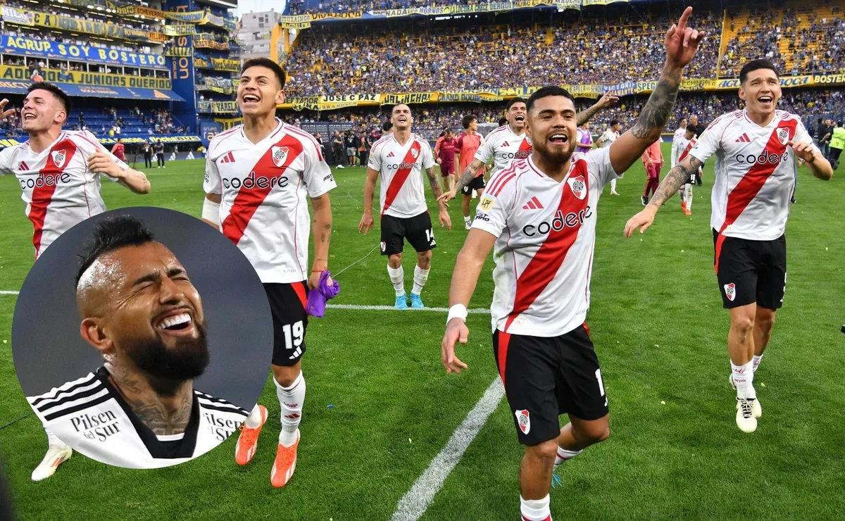 La bronca de Vidal ante la caída de Boca en el Superclásico.