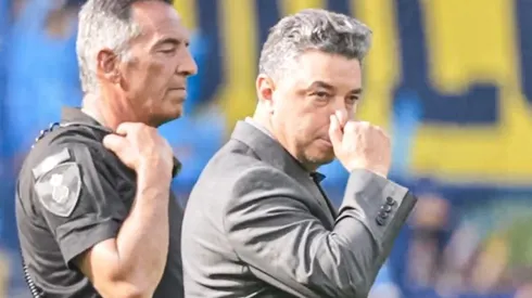 Marcelo Gallardo negó haber hecho un gesto chicanero.