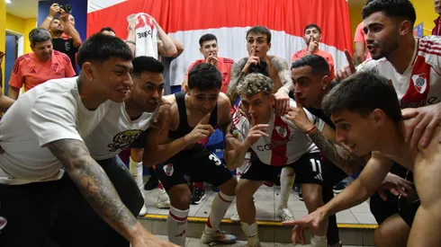El festejo de los jugadores de River.