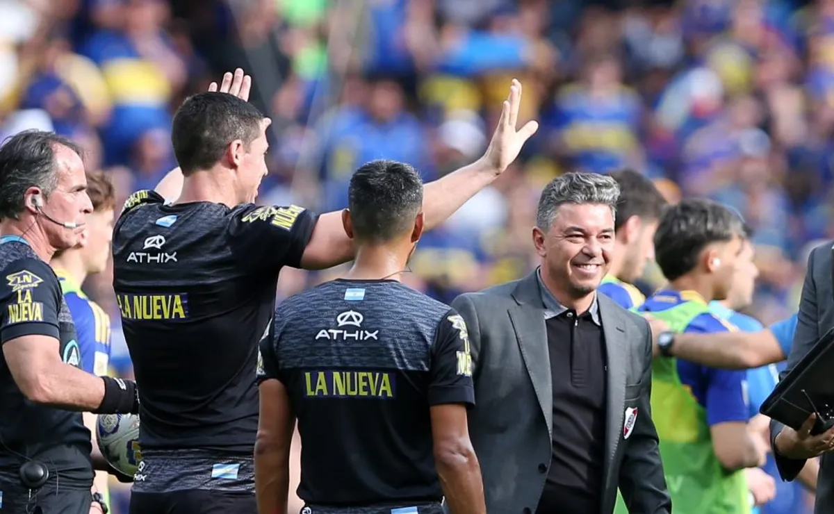 Gallardo se fue feliz de la Bombonera.