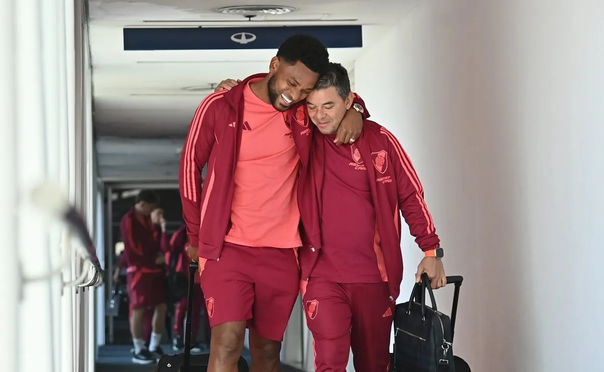 Miguel Borja quiere seguir en el River de Marcelo Gallardo (Foto: Prensa River).
