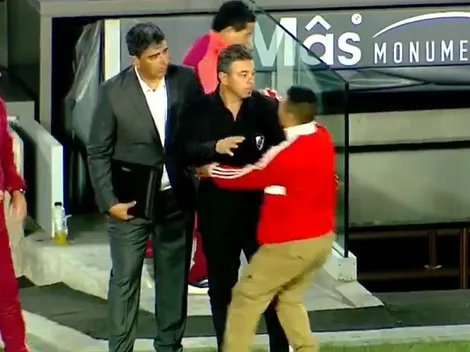 Dura sanción para el hincha que entró al campo y abrazó a Gallardo