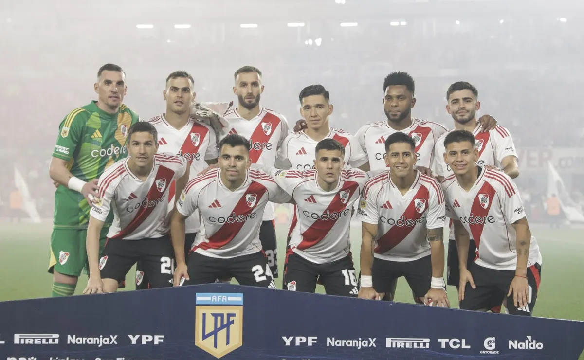 El posible 11 de River en el Superclásico. Foto: LPM / Diego Haliasz.