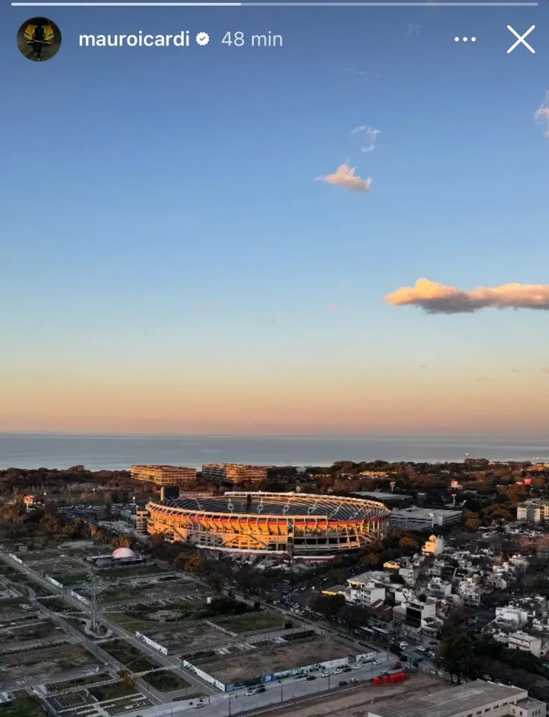 La historia de Instagram de Icardi (Foto: Captura IG).