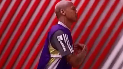 El gesto de Deyverson en el Monumental.