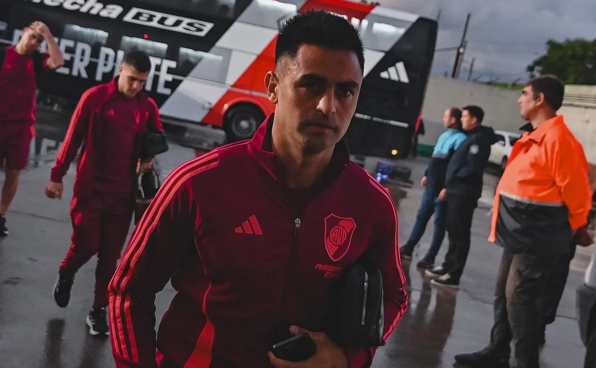Pity Martínez dejó un mensaje a los hinchas antes de la revancha con Mineiro (Foto Prensa River).