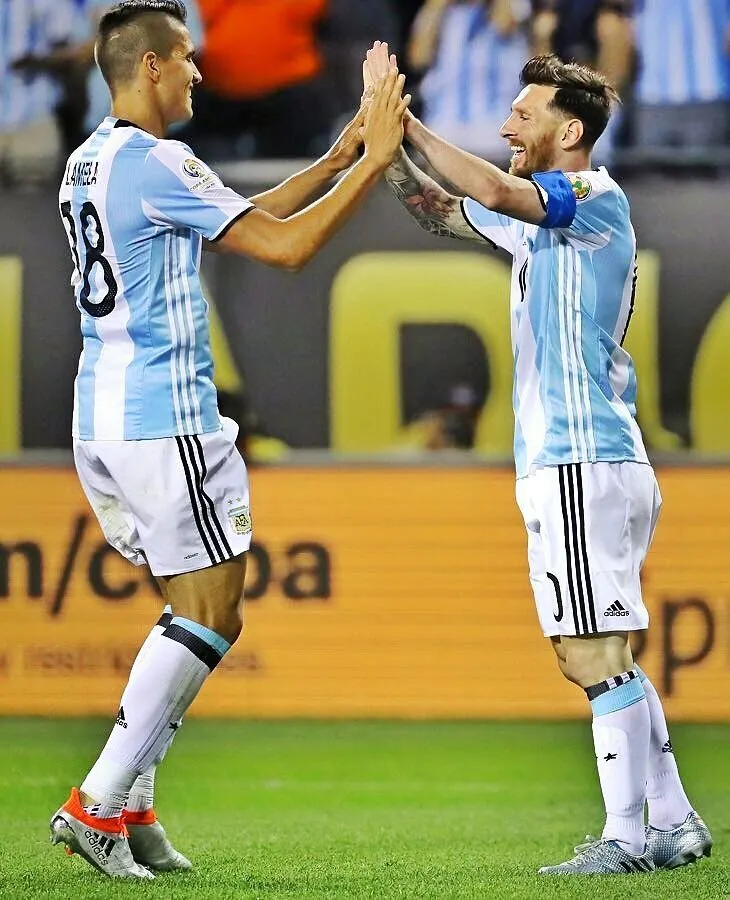 Erik Lamela y Lionel Messi lograron una buena sociedad cuando coincidieron en la Selección Argentina (FOTO: @eriklamela).