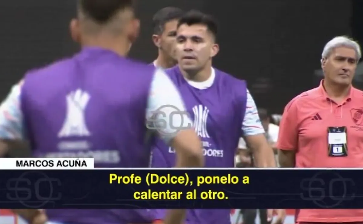 Marcos Acuña, lesionado a minutos de la visita de River a Atlético Mineiro (FOTO: IMAGEN SPORTCENTER).