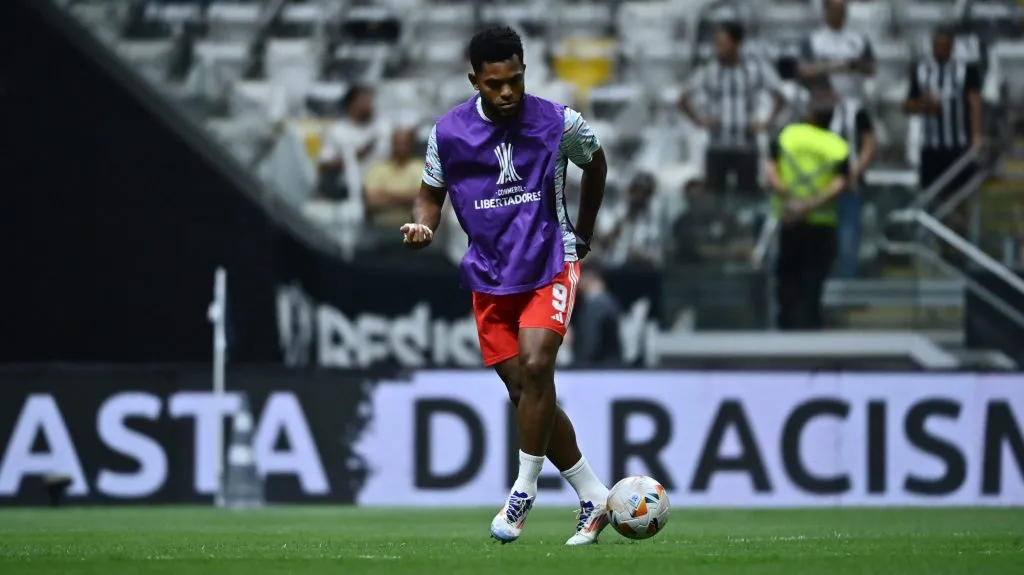 Miguel Borja y un flojo encuentro ante Mineiro