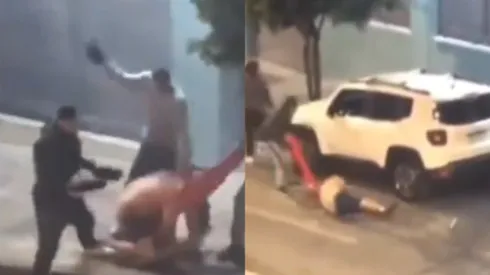 Hinchas de River fueron agredidos cerca de Belo Horizonte.