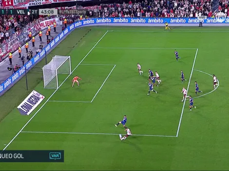 ¿Era gol de Solari? El VAR y una polémica en el final de River vs. Vélez
