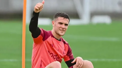 Bustos será titular vs. Rosario Central. (Foto prensa CARP).