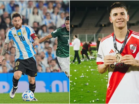 La reacción de Mastantuono a la noche perfecta de Messi en el Monumental