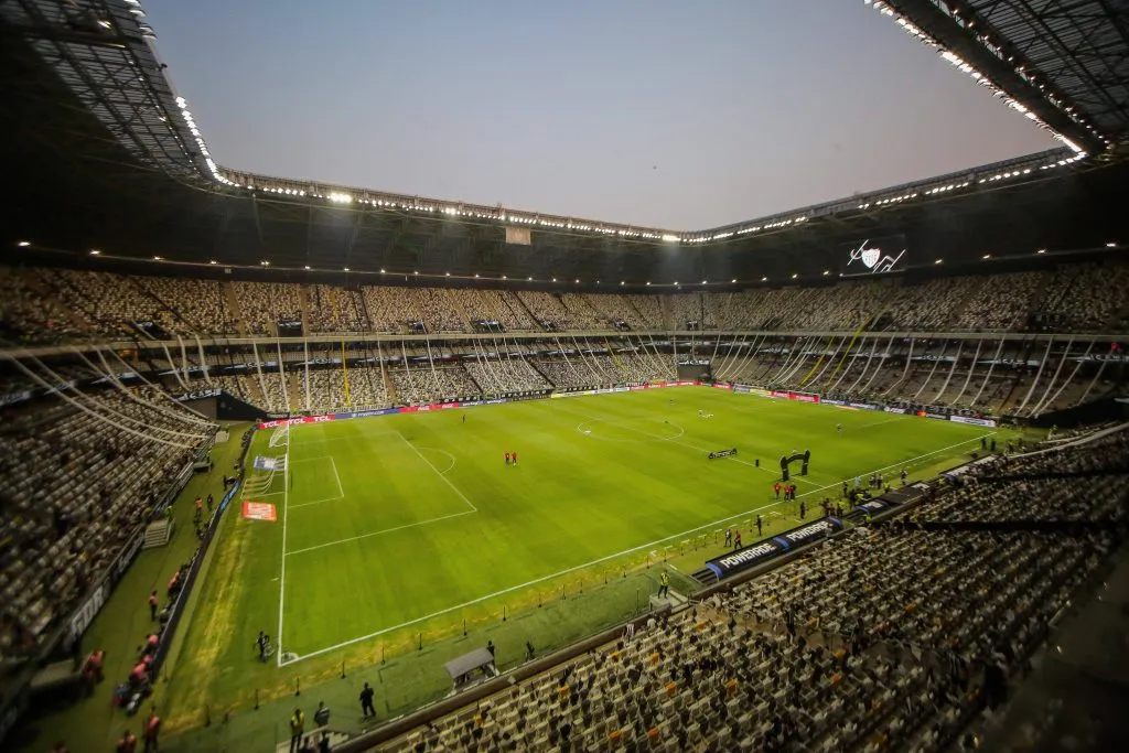 El Arena MRV, la cancha de Atlético Mineiro donde jugará River mañana.
