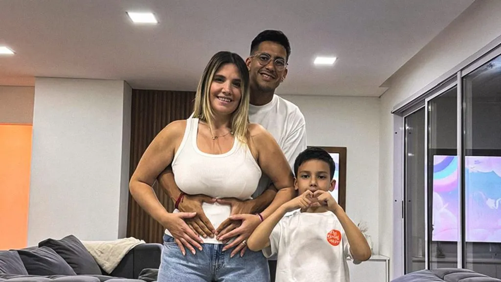 Meza había anunciado a fines de septiembre del año pasado la llegada de su segundo hijo.